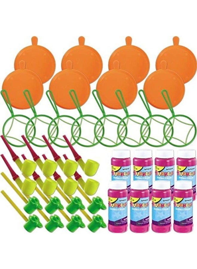 amscan Bubble Fun Multicolor Plastic Bubble Favors - 20.5