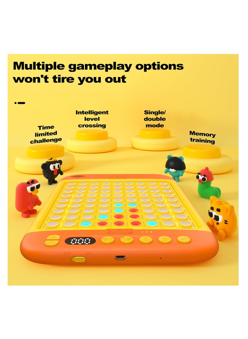 Smart Board Games, Built-in 11 Board Games, Connect 4, Checkers, Tic Tac Toe, AI Electronic Board Game for 1-2 Players and Kids Aged 3+, Wonderful Kids Games for Family, Birthday Gifts for All Ages