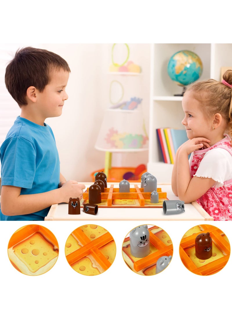 Cartoon Tic tac toe Board Game, Stacking Cup Board Game Toy/Tic- Tac- Toe game/Stacking Cups Nesting Cups/Puzzle Board Game Portable Travel Toy for Children Kids