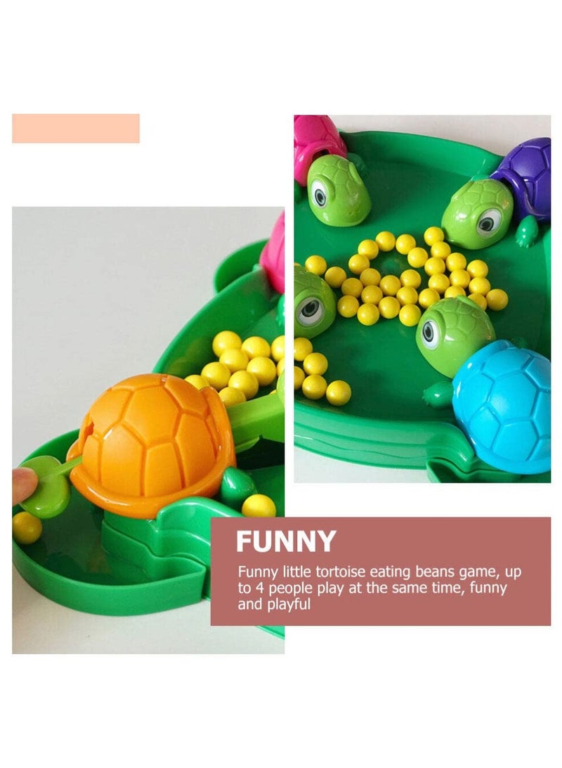 Hungry Turtle Bean-Eating Board Game, Interactive 4-Player Family Table Game, Early Educational Montessori Toy, Fun Tortoise Design, Durable ABS Construction, Ideal for Family Gatherings and Parties