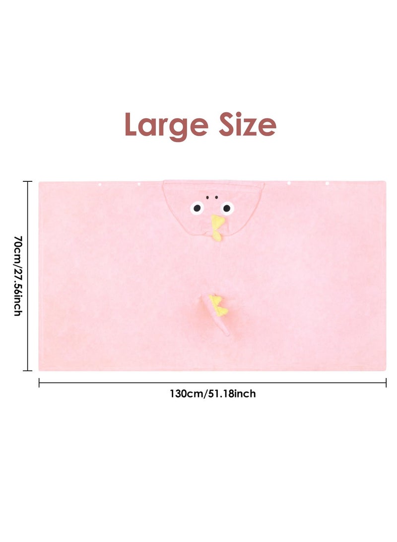 Kids Hooded Bath Towels Beach Towel Girls Boys Soft Swim Pool Cover Up Super Absorbent Cute Cartoon Animal