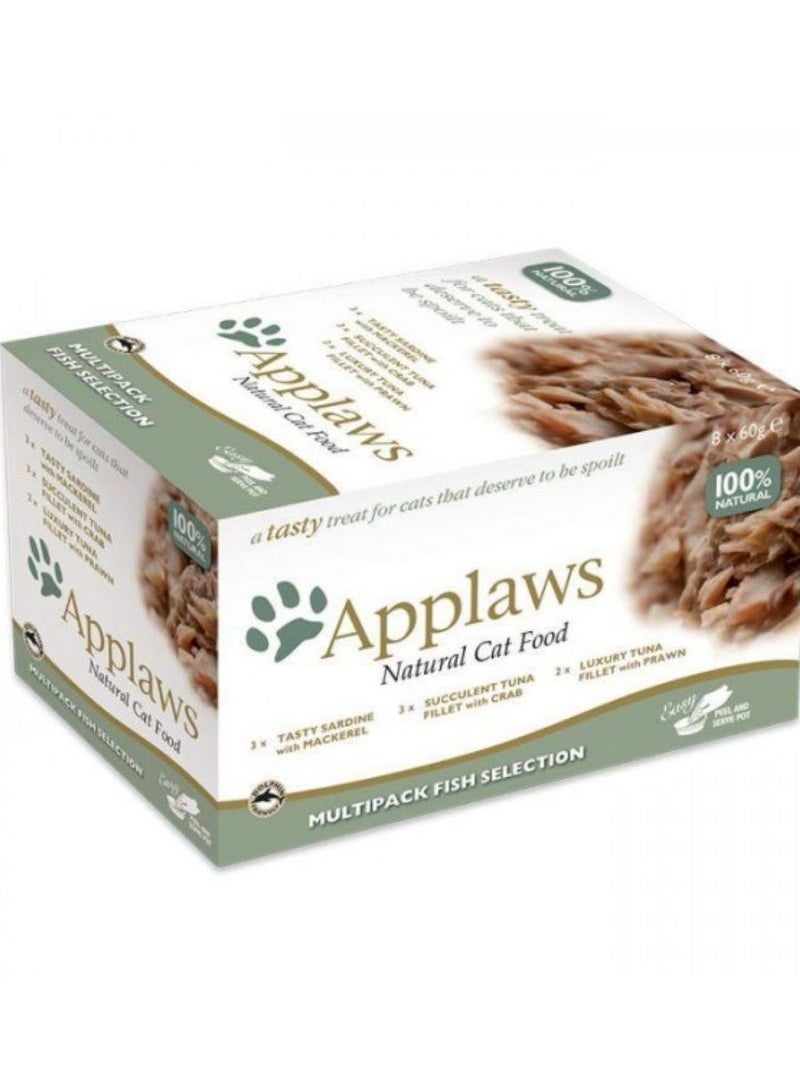 Applaws - Cat Multipack Fish Selection 1 box ( 8pcs X 60g )