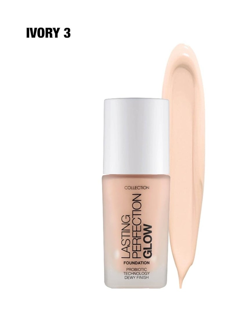 Lasting Perfection 27ml Glow Foundation - Ivory