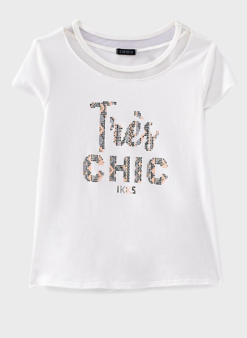 Kids Logo Print T-Shirt