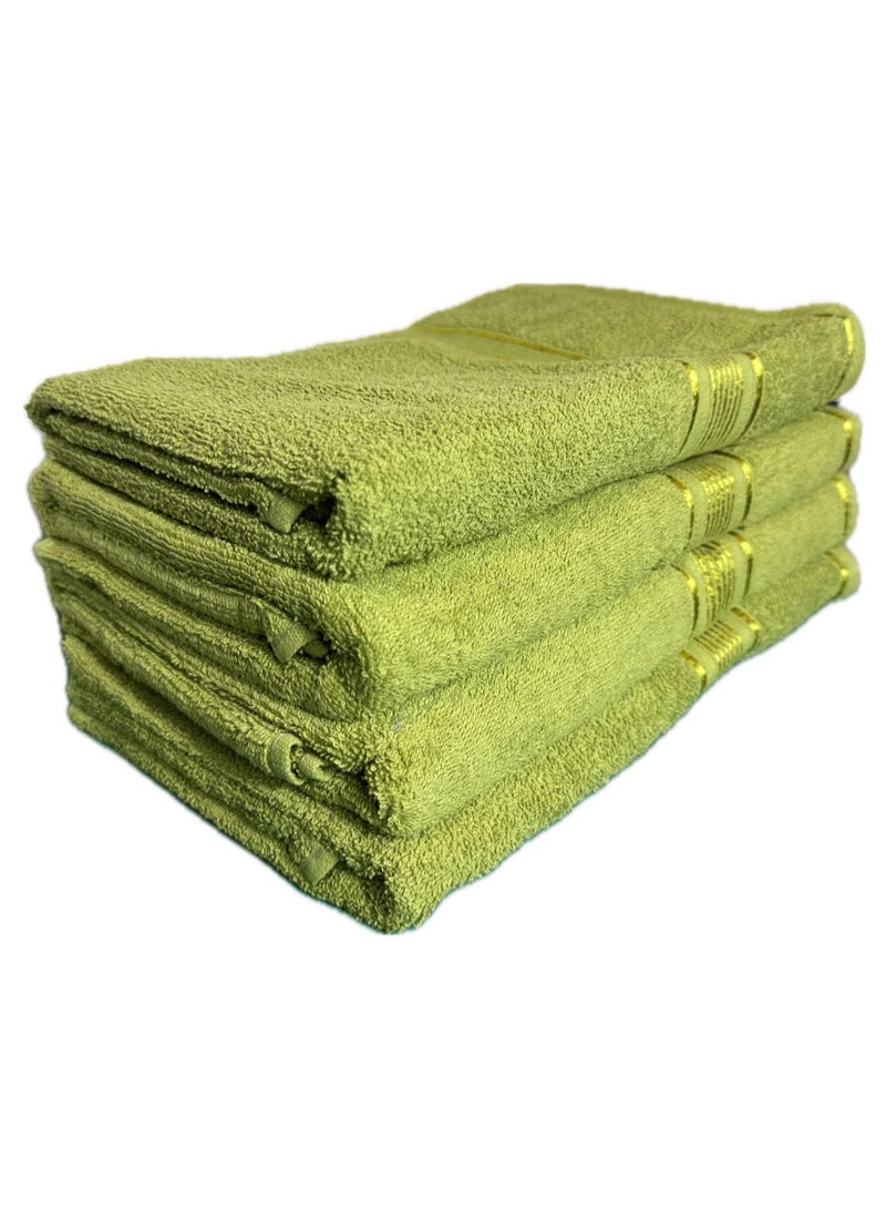 100% Cotton Ultra Soft Bath Towel Set - Super Absorbent, Antibacterial Treatment, 430 GSM Terry, Large 70x140 CM