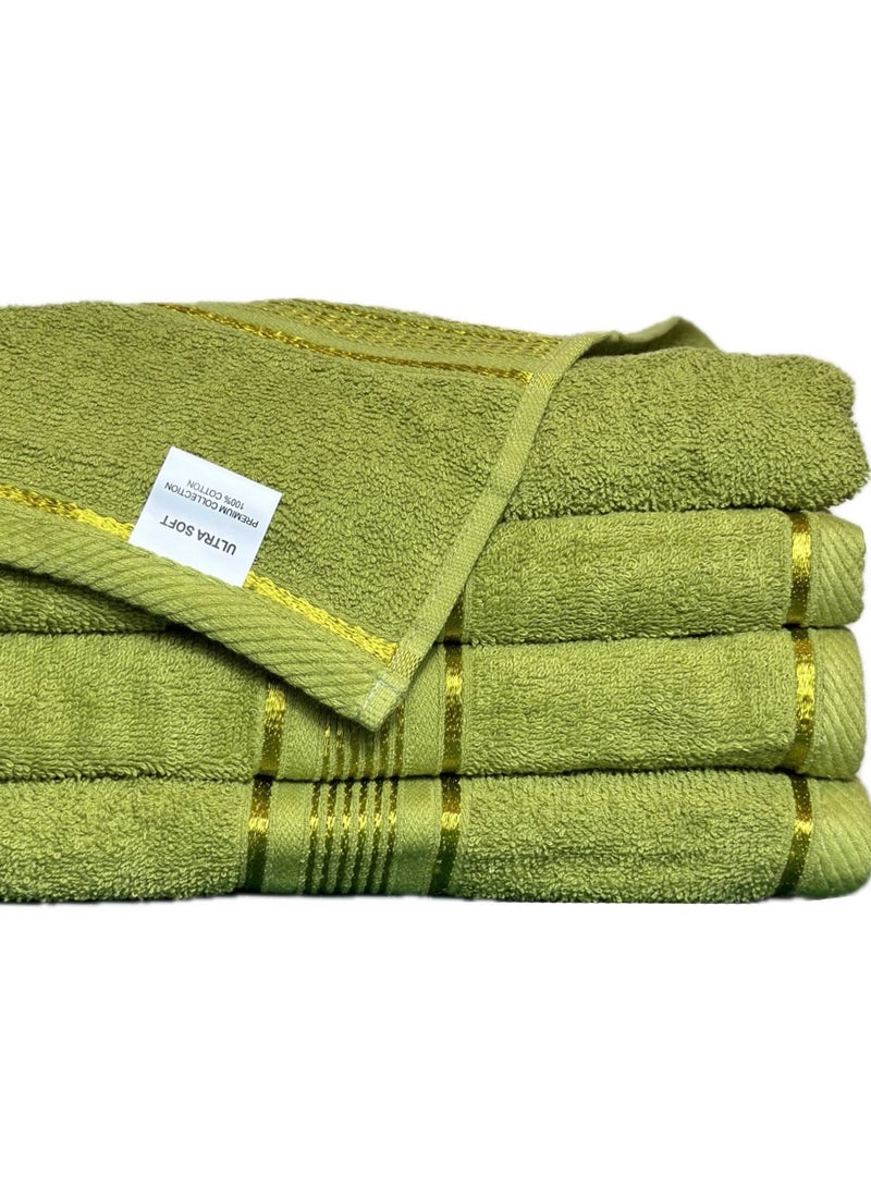 100% Cotton Ultra Soft Bath Towel Set - Super Absorbent, Antibacterial Treatment, 430 GSM Terry, Large 70x140 CM