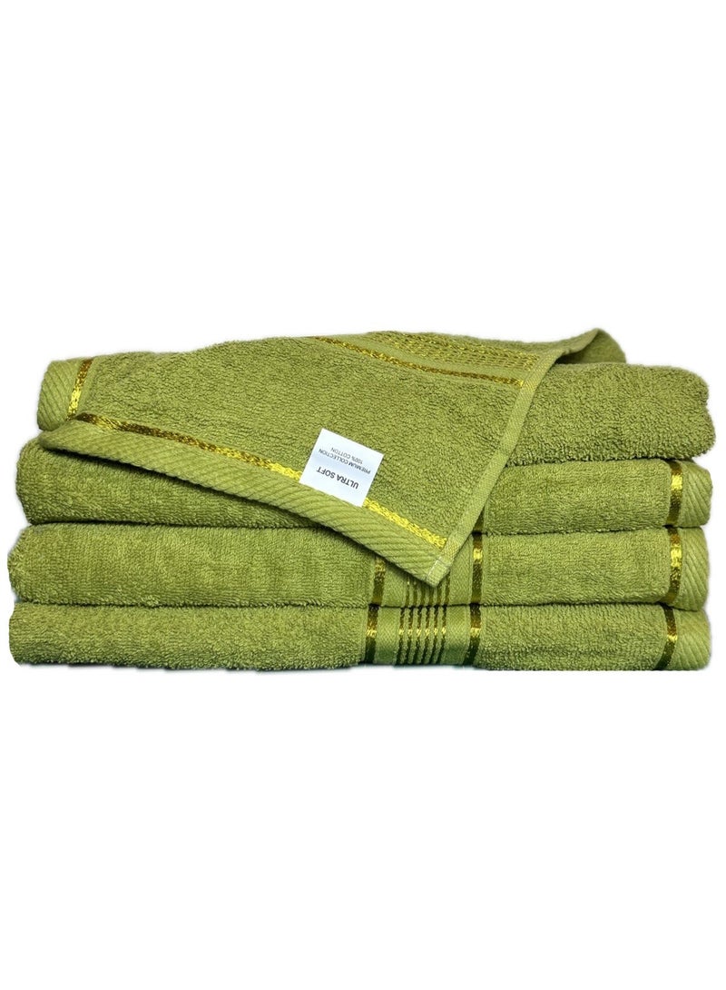 100% Cotton Ultra Soft Bath Towel Set - Super Absorbent, Antibacterial Treatment, 430 GSM Terry, Large 70x140 CM