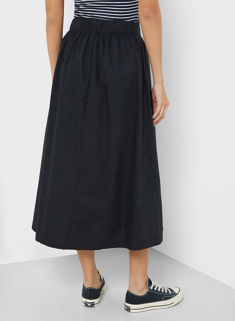 High Waist Midi Skirt