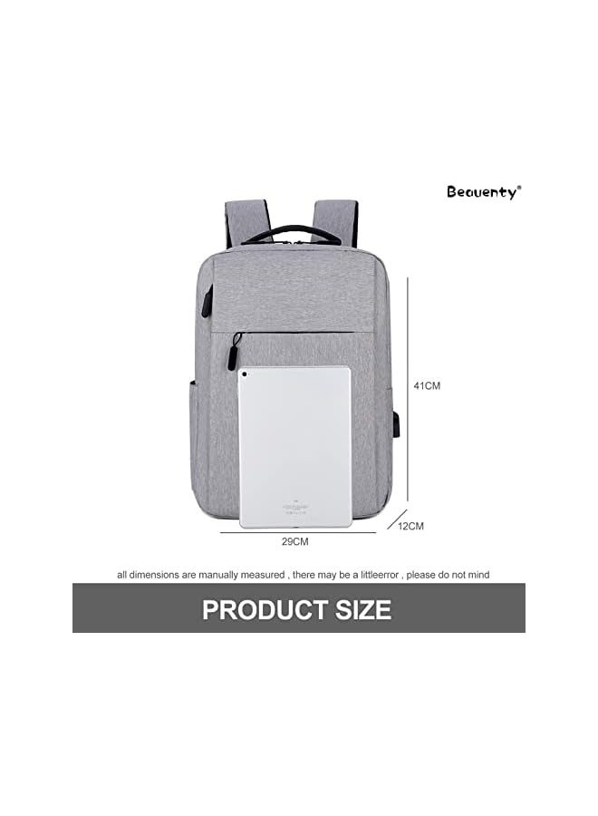 Computer Backpack,Travel Backpack Bookbag with Usb Charging Port,Business Anti Theft Slim Durable Laptops Backpack,Water Resistant College School Computer Bag,Fits Notebook