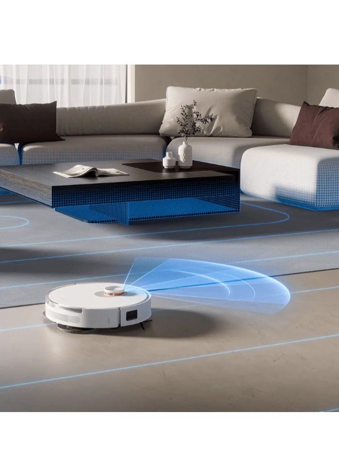 Robot Vacuum S20 Plus | 360° LDS Laser Navigation | 5200mAh Battery Capacity | 170 Min Run Time 55 W S20 Plus White