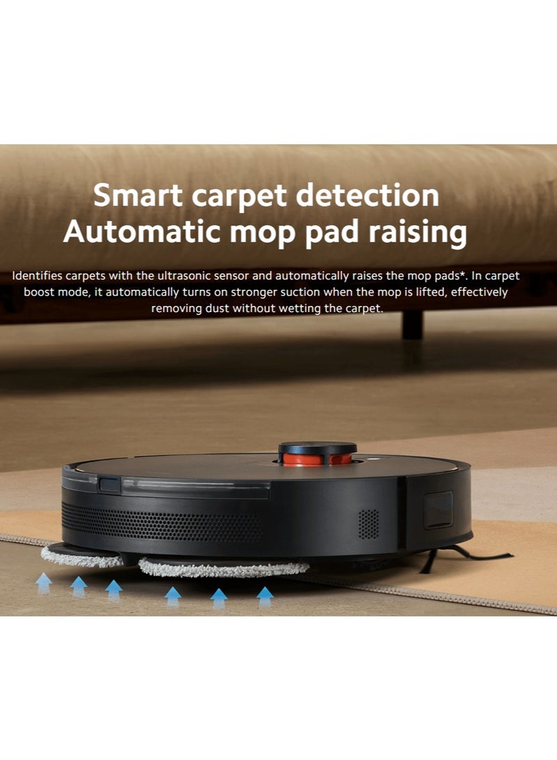 Robot Vacuum S20 Plus | 360° LDS Laser Navigation | 5200mAh Battery Capacity | 170 Min Run Time 55 W S20 Plus Black