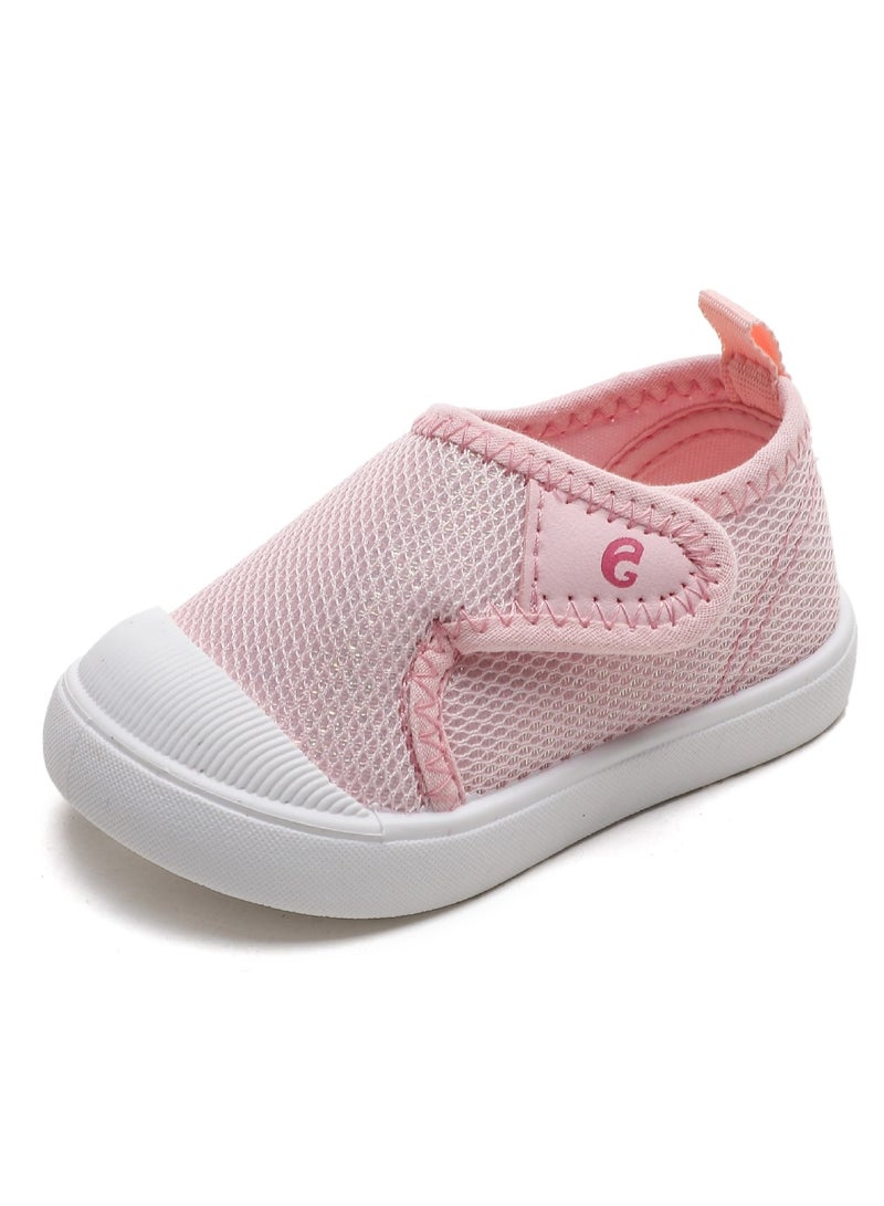 Soft-Soled Velcro Baby White Shoes For Boys And Girls