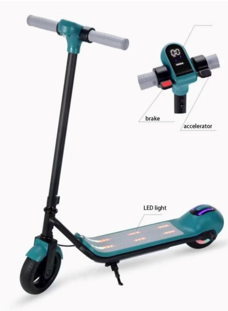 24V Electric Folding Scooter For Kids Green
