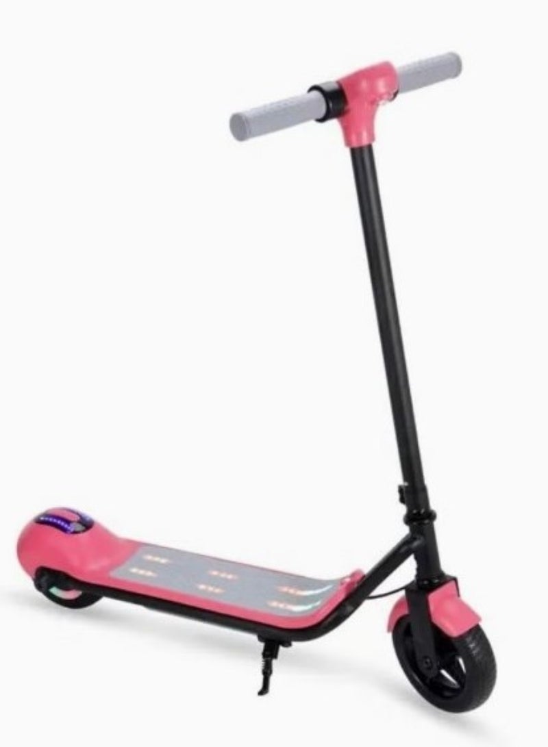 24V Electric Folding Scooter For Kids Pink