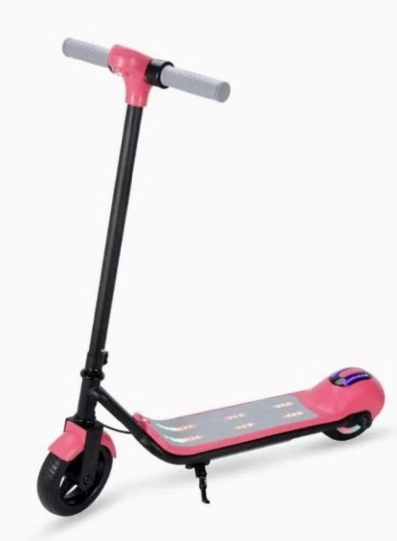 24V Electric Folding Scooter For Kids Pink