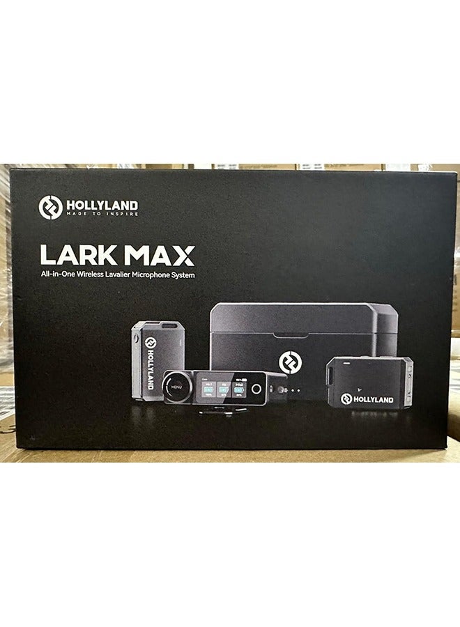 Lark Max Wireless Microphone, ENC Noise Canceling, Studio Audio Quality, 22H Duration, 820ft Range, 8GB Storage Recording Mic, Compatible with iPhone and iPad (Pack with Lav Mic)