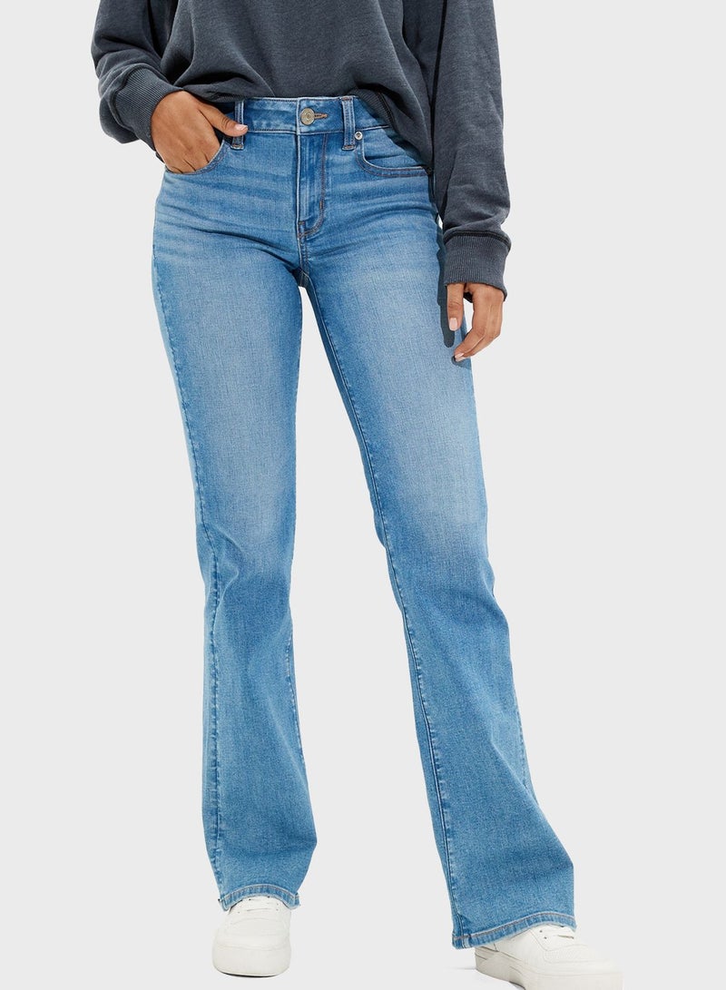 High Waist Straight Jeans