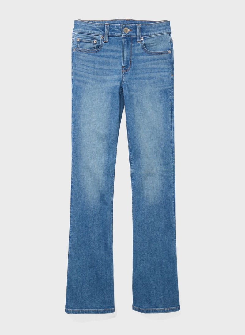 High Waist Straight Jeans