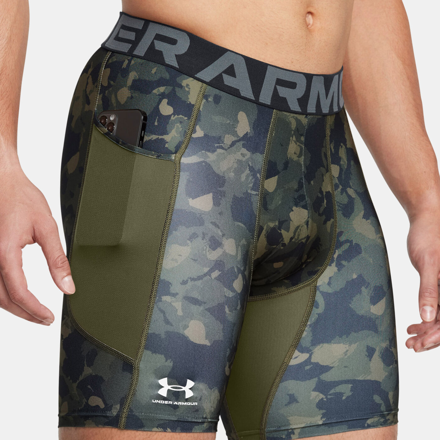 Men's HeatGear Printed Training Compression Shorts