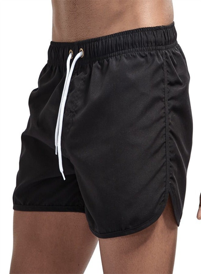 Beach Men's And Women's Quick Drying Sports And Fitness Summer Shorts Black
