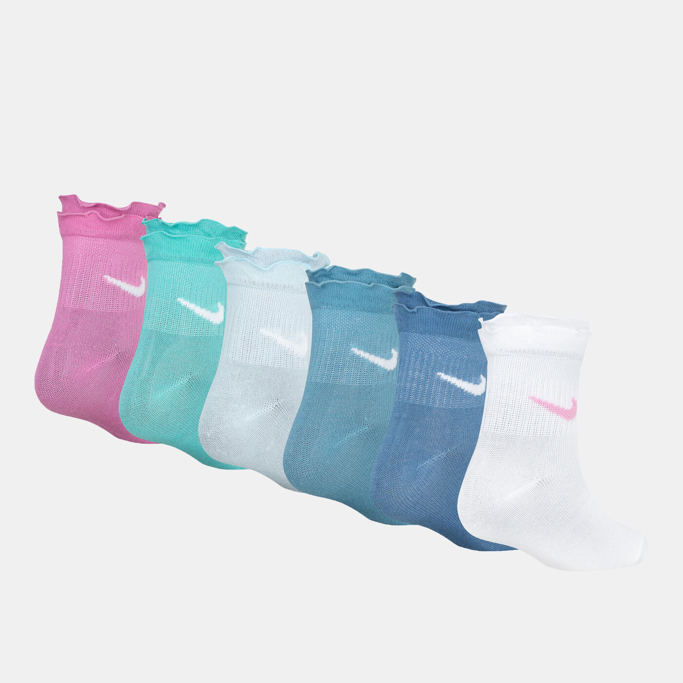 Kids' Ruffle Ankle Socks (6 Pairs)