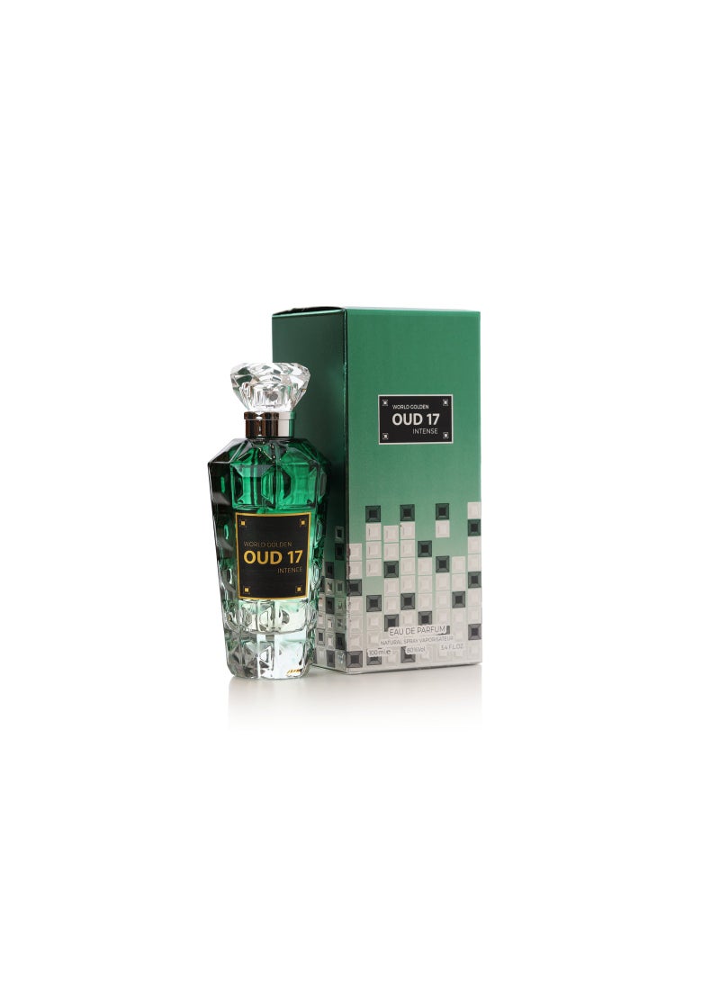 WORLD GOLDEN PERFUMES Oud 17 Intense Eau De Parfum - 100ml Vaporisateur Spray
