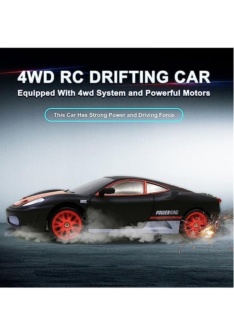 Remote Control Car RC Drift Car 4WD High Speed RC Cars Vehicle with LED Lights Batteries and Drifting Tires Racing Sport Toy Cars for Adults Boys Girls Kids Gift