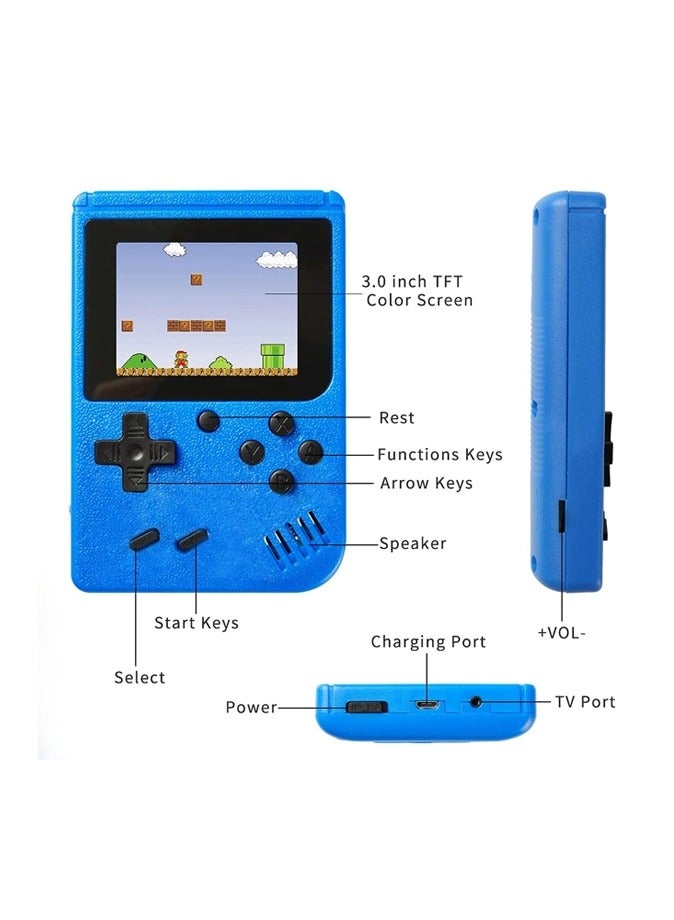 400 in 1 SUP GAMEBOX Classic Retro Gaming Console (Single Player, Blue)