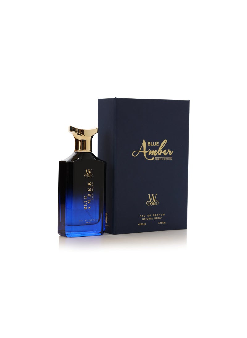 WORLD GOLDEN PERFUMES Blue Amber Haris Creation Eau De Parfum - 100ml Natural Spray