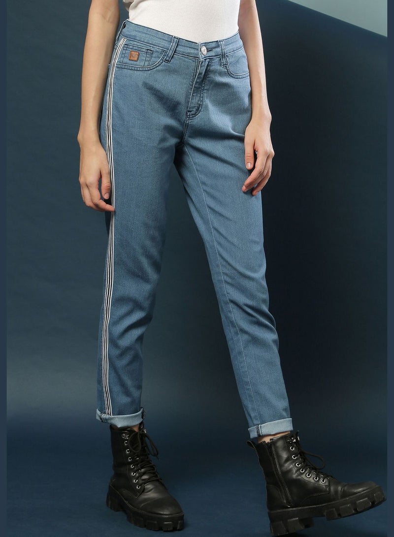 Jeans with Side Stripes