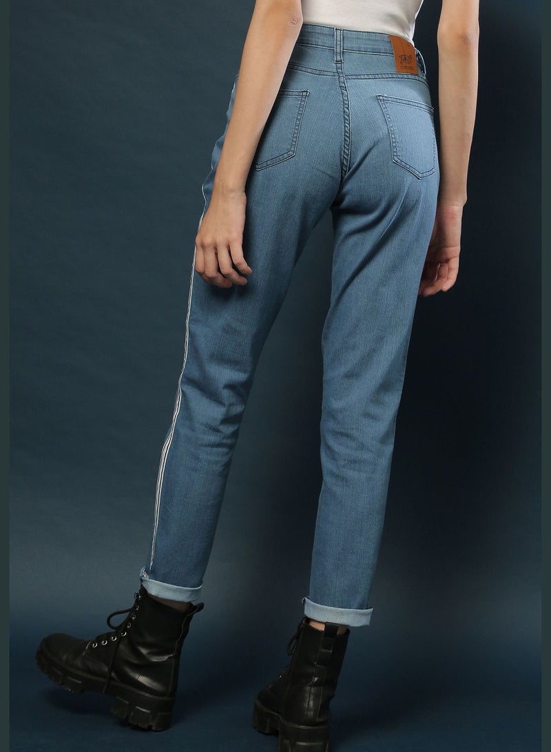 Jeans with Side Stripes