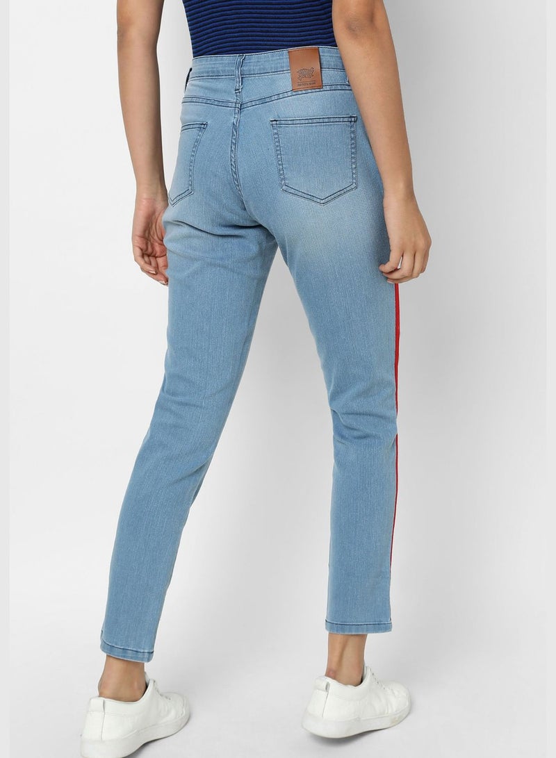 Jeans with Side Stripes