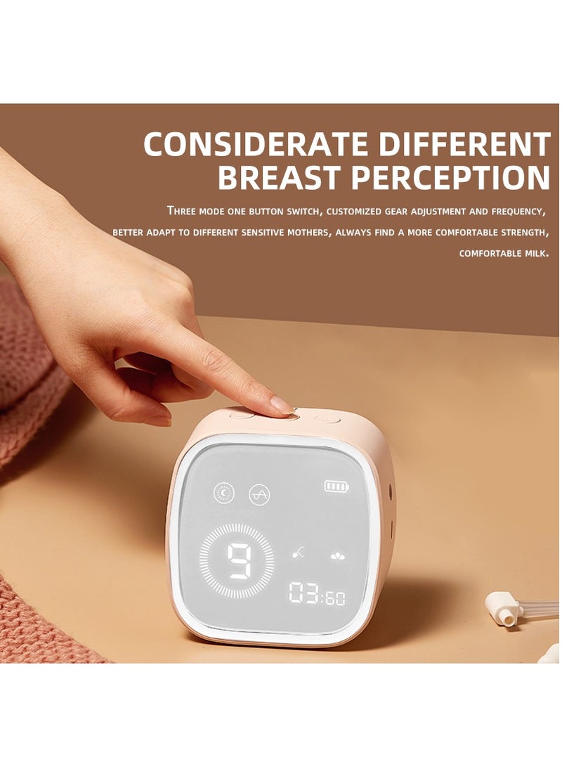 Wearable Double Electric Breast Pump with Lactation Function - Digital Display with Hands-Free and Lightweight Level 15 Pump, 180ml*2 Pcs Capacity, 2500mAh Battery, 3 Modes, and 9 Gears 53x35x57.2mm