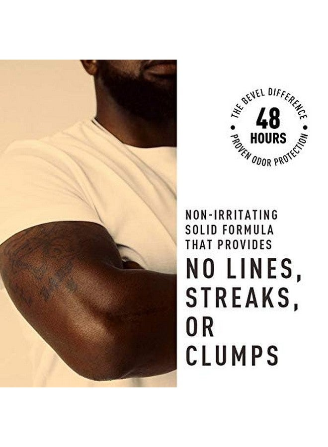 Deodorant For Men With Coconut Oil And Shea Butter Aluminum Free No Streaks 48 Hour Protection 2.5 Oz (Packaging May Vary)