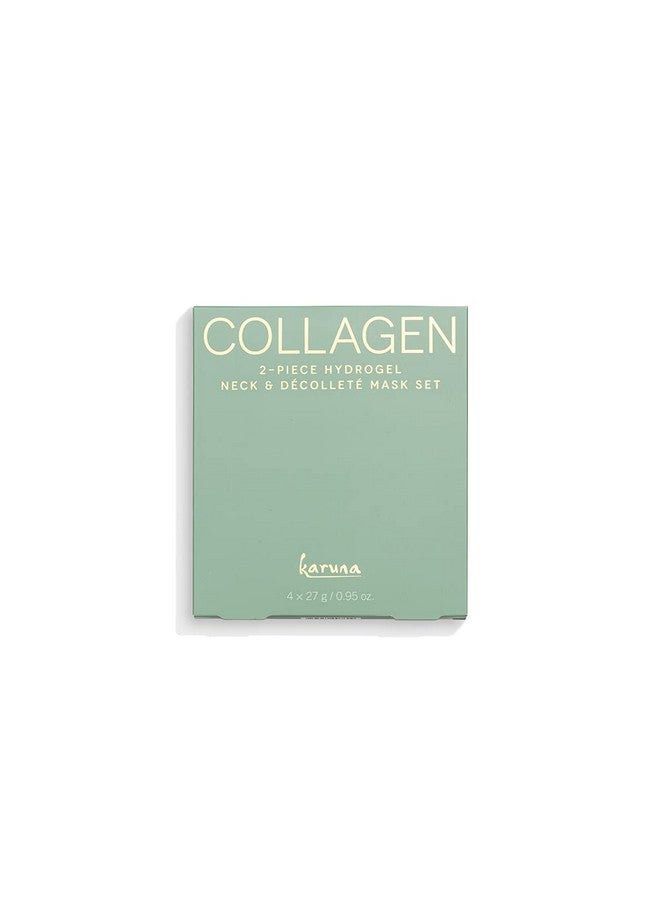 Skin Collagen Film Mask 2Piece Deeply Moisturizing Decollete & Neck Wrinkle Patches Agedefying Hydrating & Rejuvenating Decolletage & Neck Mask Targets Fine Lines & Wrinkles 4 Packs