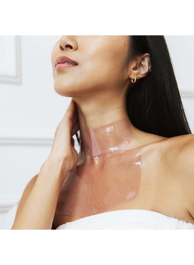 Skin Collagen Film Mask 2Piece Deeply Moisturizing Decollete & Neck Wrinkle Patches Agedefying Hydrating & Rejuvenating Decolletage & Neck Mask Targets Fine Lines & Wrinkles 4 Packs