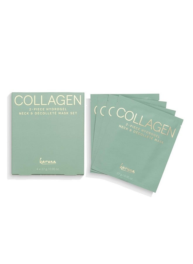 Skin Collagen Film Mask 2Piece Deeply Moisturizing Decollete & Neck Wrinkle Patches Agedefying Hydrating & Rejuvenating Decolletage & Neck Mask Targets Fine Lines & Wrinkles 4 Packs