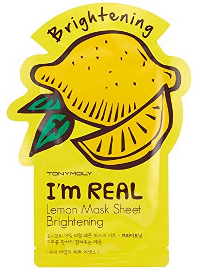 I'M Real Lemon Sheet Mask 10 Count Hydrates Skin And Reduces Wrinkles