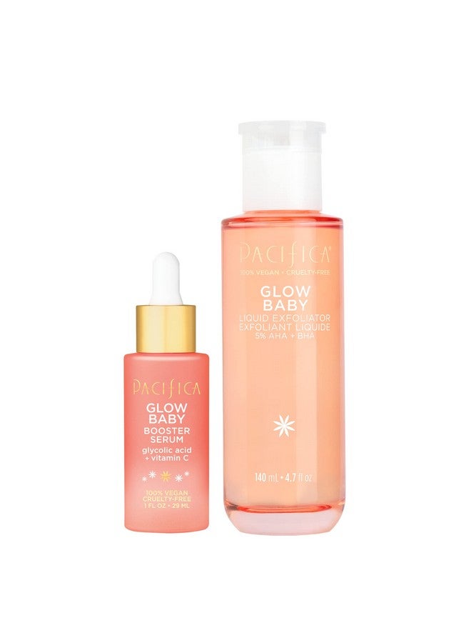 Glow Baby Liquid Exfoliant 5% Aha Bha Vitamin C Booster Serum For Glowing Fresh Skin