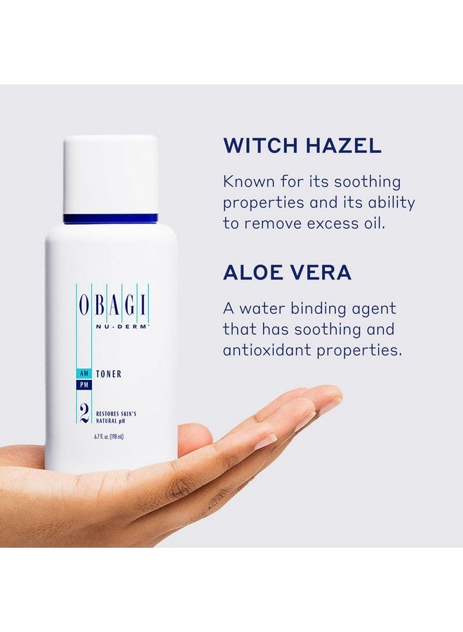 Obagi Nuderm Toner Alcoholfree, Balancing Nondrying Toner With Witch Hazel & Aloe Vera, Safe For Sensitive Skin 6.7 Oz