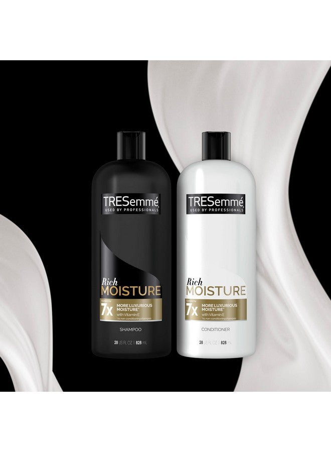 Rich Moisture Shampoo And Conditioner Rich Moisture Pack Of 2 For Dry Hair Formulated With Vitamin E And Biotin 28 Oz