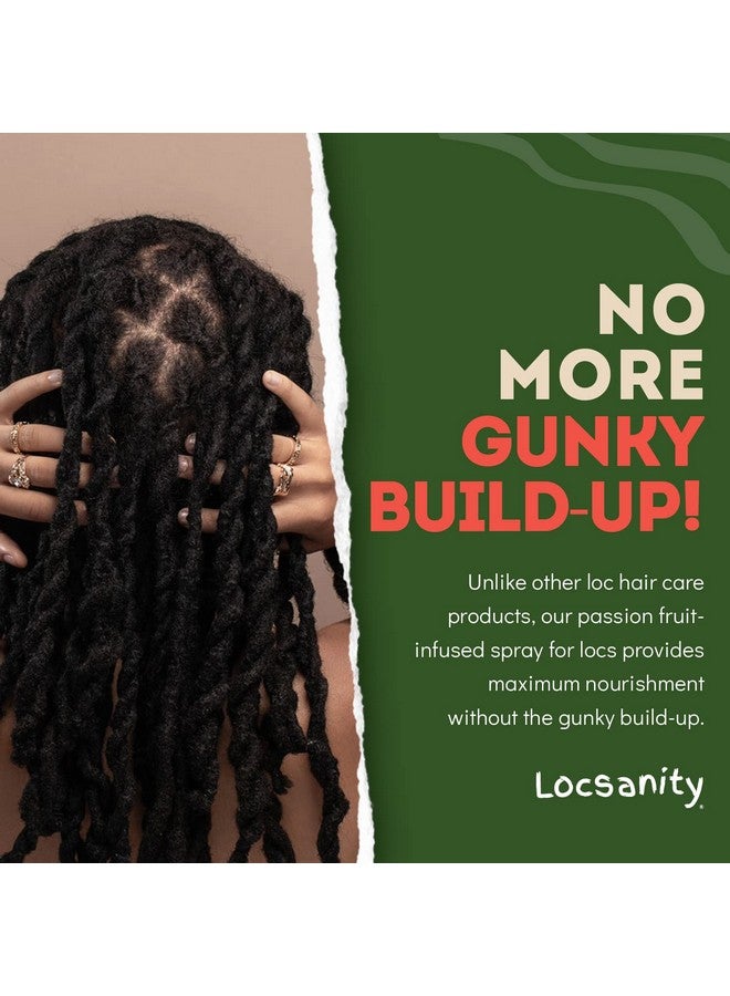 Daily Moisturizing Spray Passion Fruit Hair Scalp Moisturizer Refreshening For Dreadlocks Sisterlock Microlock Controls Frizz Oilfree