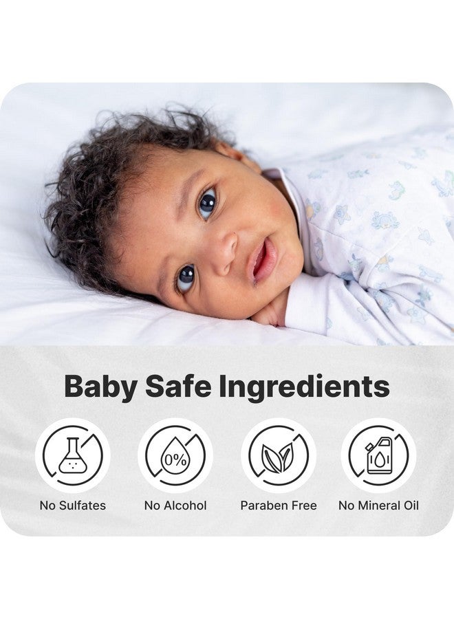 Coconut Baby Oil For Hair & Skin Organic Moisturizer Cradle Cap, Newborn Hair Growth, Massage Gel, Sensitive Skin Care, Infant Scalp, All Natural With Sunflower & Grape Seed Oils 2 Fl Oz