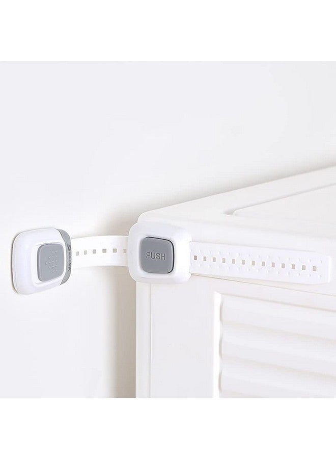 Upgraded No Drill Anti Tip Furniture Wall Anchors Straps For Baby Proofing (4 Pack)