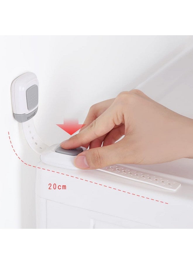 Upgraded No Drill Anti Tip Furniture Wall Anchors Straps For Baby Proofing (4 Pack)