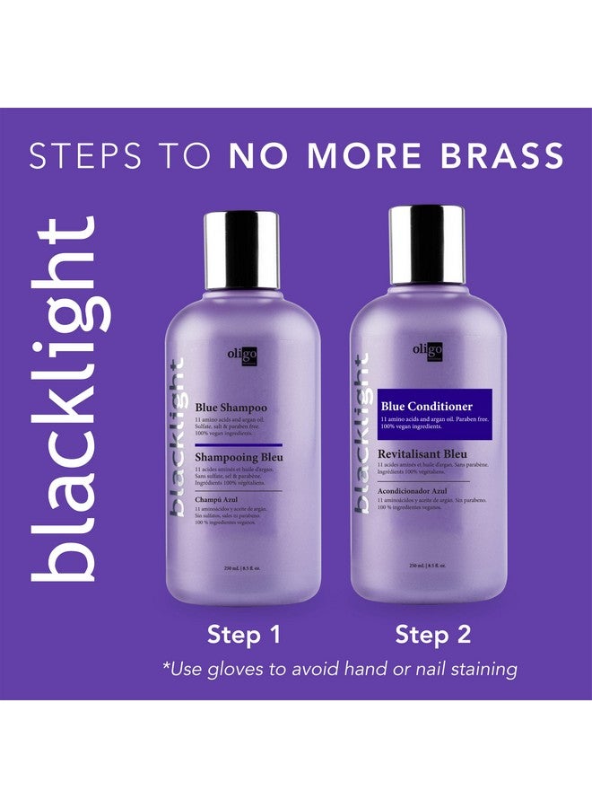 Blacklight Blue Shampoo Sulfatefree Blue Shampoo For Blonde And Color Hair Revive Treated Hair Refreshes Faded Highlights 11 Amino Acids And Moisturizing Formula 8.5Oz