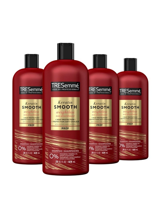 Shampoo Keratin Smooth 4 Count For Dry Hair Sleek Look For Up To 72 Hours 28 Oz