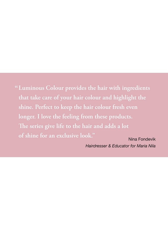 Luminous Colour Conditioner 10.1 Fl Oz Reduces Colour Loss From Washing Pomegranate Counteracts Dehydration 100% Vegan & Sulfateparaben Free