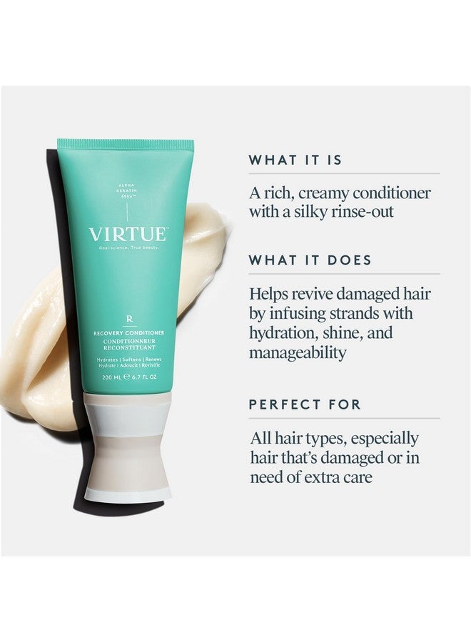 Recovery Conditioner With Keratin Hydrates Softens And Renews Damaged Hair Sulfate Free Color Safe