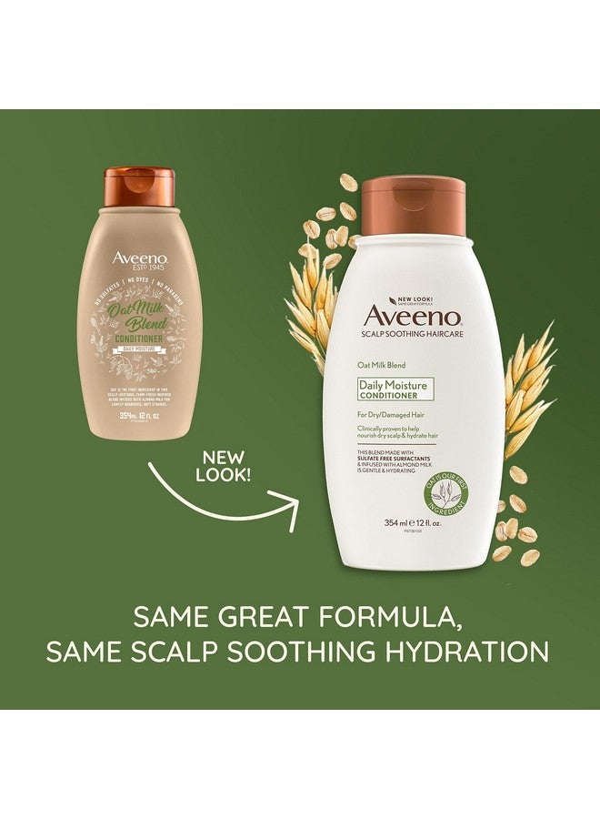 Aveeno Scalp Soothing Oat Milk Blend Conditioner Fresh 12 Fl Oz